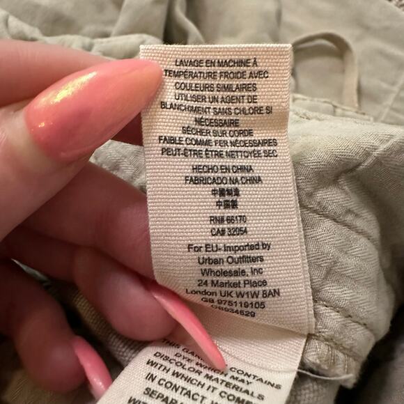 Free People beige paperbag straight leg pants size XS - Picture 8 of 12